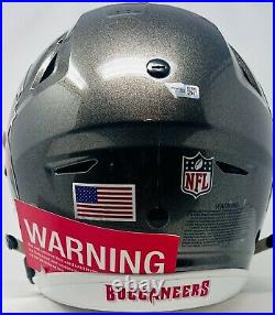 Bucs Tom Brady Signed Riddell Authentic Speed Flex Helmet Auto Fanatics B314934
