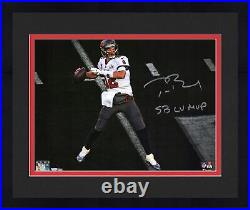 FRMD Tom Brady Buccaneers Super Bowl LV Champs Signed 11x14 Photo LV MVP Insc