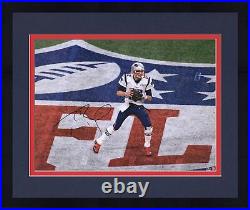 FRMD Tom Brady New England Patriots Signed 16x20 Super Bowl LIII Champions Photo