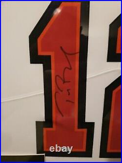 Framed Autographed (Fanatics COA) Tom Brady Tampa Buccaneers Jersey