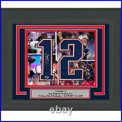 Framed Tom Brady Facsimile Autographed Jersey Number 23x21 Reprint Laser Photo