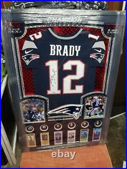 Framed Tom Brady New England Patriots Autographed Nike Elite Jersey Fanatics COA