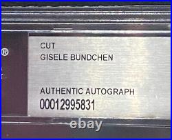 Gisele Bundchen Autographed Cut BECKETT SLABBED MODEL TOM BRADY