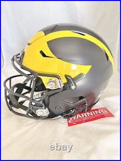 MICHIGAN WOLVERINES TOM BRADY signed RIDDELL SPEED FLEX FULLSIZE HELMET FANATICS