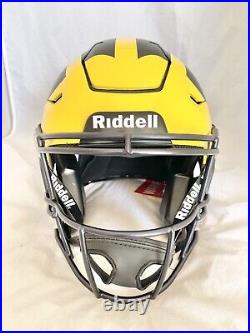 MICHIGAN WOLVERINES TOM BRADY signed RIDDELL SPEED FLEX FULLSIZE HELMET FANATICS