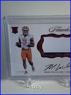 Mike Williams 2017 RC Flawless /20 RPA Patch Auto Ruby Diamond Clemson Tigers