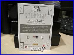 National Treasures Colossal On Card Autograph Jersey Patriots Tom Brady 2/5 2015