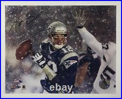 New England Patriots #12 Tom Brady 8x10 Signed Color Action Photo withCOA