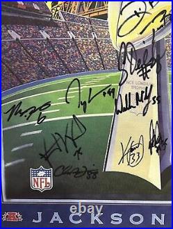 New England Patriots Super Bowl 39 XXXIX Tom Brady +15 More Signed Framed Canvas
