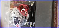 New England Patriots Team Signed Full Size Helmet With Tom Brady Autograph
