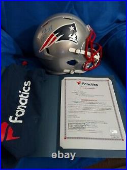 New England Patriots Tom Brady Signed F/S Replica Helmet Fanatics LOA