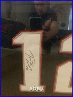 New England Patriots Tom Brady Signed Framed Jersey with COA