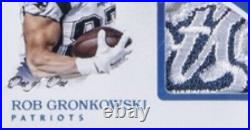 ONE OF ONE Tom Brady & Rob Gronkowski Panini Immaculate With2 GU Patches (BGS 8)
