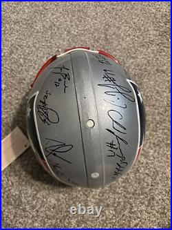 Patriots Autographed Riddell Helmet Includes Tom Brady. No COA, Read Description