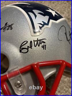 Patriots Autographed Riddell Helmet Includes Tom Brady. No COA, Read Description