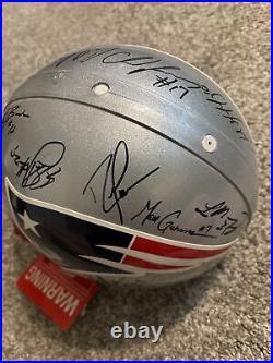 Patriots Autographed Riddell Helmet Includes Tom Brady. No COA, Read Description