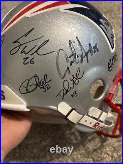 Patriots Autographed Riddell Helmet Includes Tom Brady. No COA, Read Description