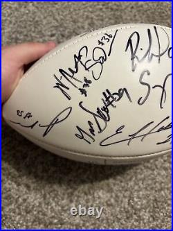 Patriots Autographed Team Football. With Tom Brady. (No COA, Read Description)