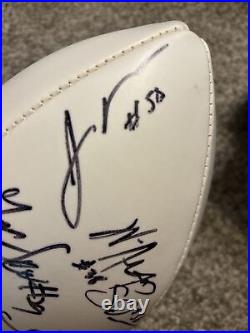 Patriots Autographed Team Football. With Tom Brady. (No COA, Read Description)