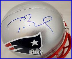 Sale! Tom Brady Autographed Patriots Silver Full Size Replica Helmet Fanatics