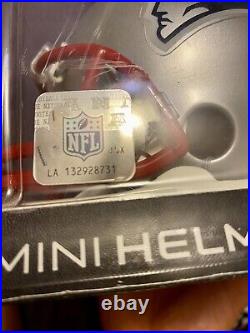 Sealed in box autographed Tom Brady New England Patriots Signed Mini-Helmet