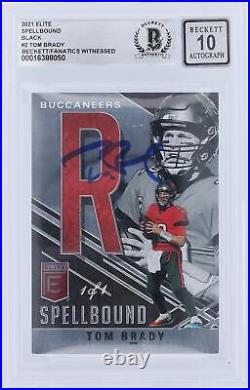 Signed Tom Brady Buccaneers Football Card