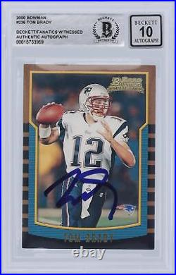 Signed Tom Brady Patriots Football Slabbed Rookie Card