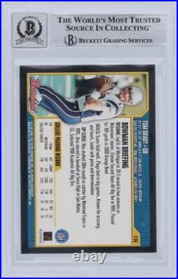 Signed Tom Brady Patriots Football Slabbed Rookie Card