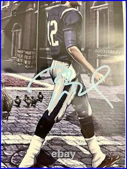 Signed Tom Brady Rob Gronkowski Julian Edelman Autograph Patriots 16x20 frame