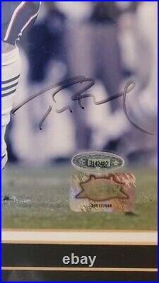 Signed/autograph Tom Brady Matted 8x10 photo with tristar COA