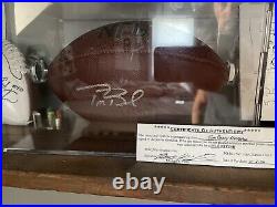 TOM BRADY AUTOGRAPHED SIGNED FULL SIZE FOOTBALL WITH COA (small Smudge)