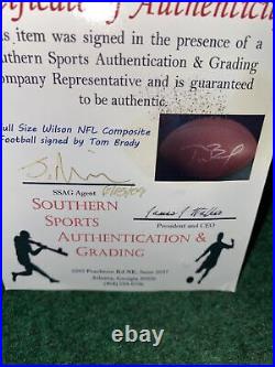 TOM BRADY AUTOGRAPHED Signed Auto WILSON BRAND OFFICIAL NFL FOOTBALL With COA