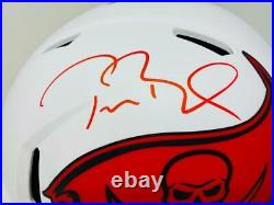 TOM BRADY Autographed Buccaneers Authentic Lunar Eclipse Speed Helmet FANATICS