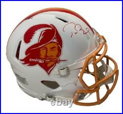 TOM BRADY Autographed Buccaneers Throwback Speed Authentic Helmet FANATICS