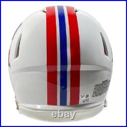 TOM BRADY Autographed Let's Go Custom Visor Patriots Helmet FANATICS LE 12