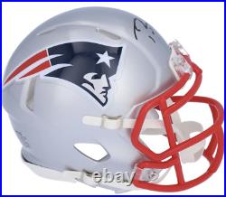 TOM BRADY Autographed New England Patriots Mini Speed Helmet FANATICS