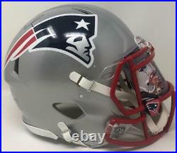 TOM BRADY Autographed Patriots Custom Visor Authentic Speed Helmet FANATICS