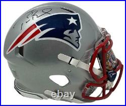 TOM BRADY Autographed Patriots HOF Custom Visor Authentic Speed Helmet FANATICS