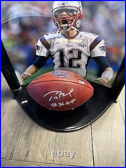 TOM BRADY Autographed Patriots Super Bowl XXXVI (36) Pro Football TRISTAR