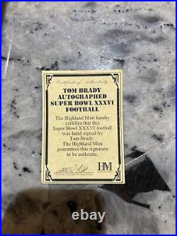 TOM BRADY Autographed Patriots Super Bowl XXXVI (36) TRI Star Authentic