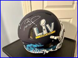 TOM BRADY Autographed Super Bowl LIV Authentic Speed Helmet Tristar