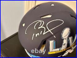 TOM BRADY Autographed Super Bowl LIV Authentic Speed Helmet Tristar