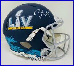 TOM BRADY Autographed Super Bowl LV Authentic Speed Helmet FANATICS