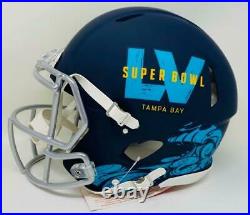 TOM BRADY Autographed Super Bowl LV Authentic Speed Helmet FANATICS