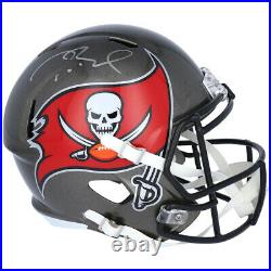 TOM BRADY Autographed Tampa Bay Buccaneers Authentic Speed Helmet FANATICS