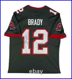TOM BRADY Autographed Tampa Bay Buccaneers Pewter Nike Limited Jersey FANATICS