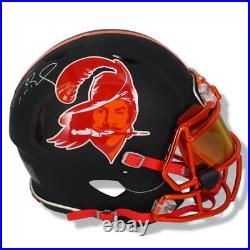 TOM BRADY Autographed Tampa Bay Buccaneers Throwback Authentic Helmet TRISTAR