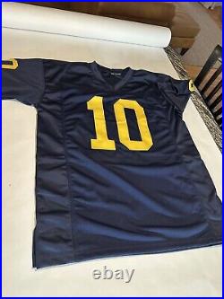 TOM BRADY CUSTOM AUTOGRAPHED MICHIGAN JERSEY WithCOA