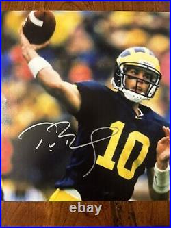 TOM BRADY Michigan Wolverines Rare Signed Autographed 11x14 Photo with COA