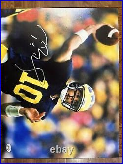 TOM BRADY Michigan Wolverines Rare Signed Autographed 11x14 Photo with COA